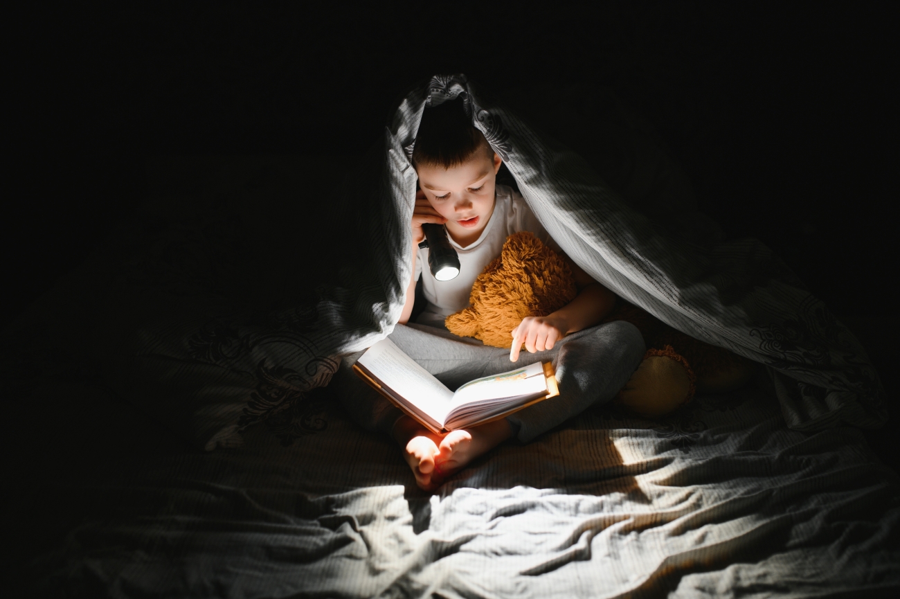 Flashlight kid